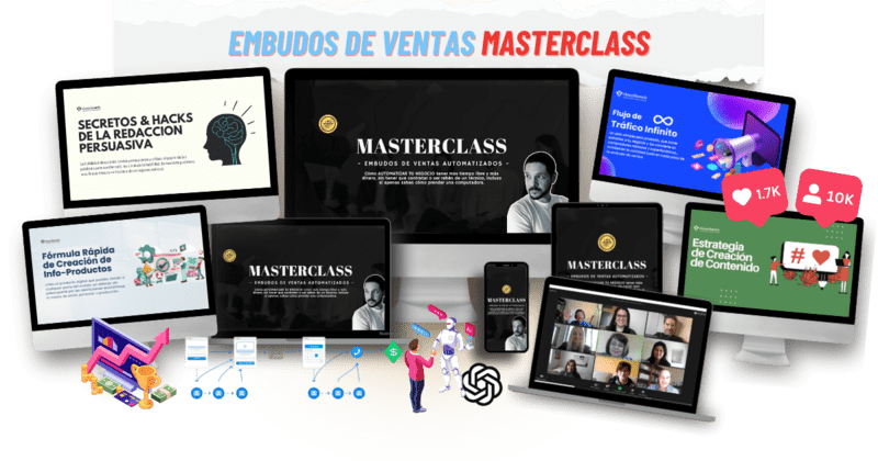 Embudos de Ventas MasterClass de classyfunnels y sus bonus
